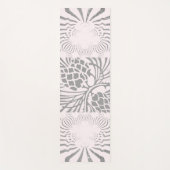 スノークリスマスラブリーアメージングフローラスケートボード ヨガマット (正面)