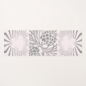 スノークリスマスラブリーアメージングフローラスケートボード ヨガマット (正面(横))