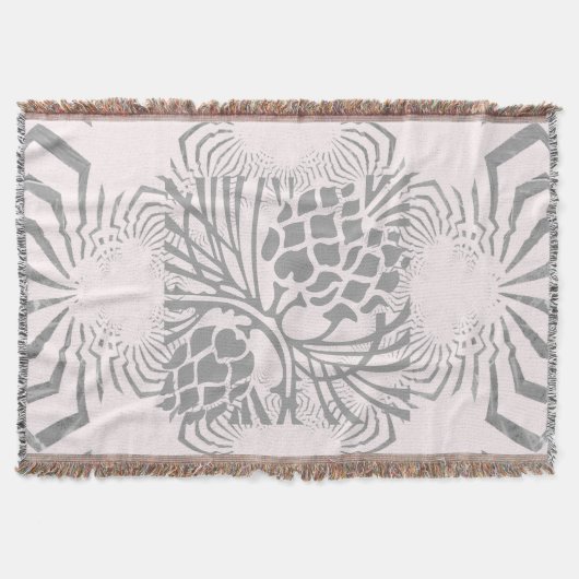 スノークリスマスラブリーアメージングフローラ スローブランケット (正面)