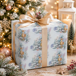 スノークリスマス・ディアラッピングペーパー ラッピングペーパー
