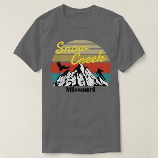 スノークリークスキーミズーリ Tシャツ (デザイン正面)
