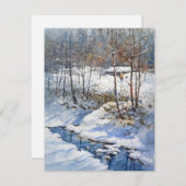 スノークリーク水彩画 シーズンカード (正面/裏面)
