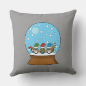 スノーグローブと格言フクロウ クッション (裏面)