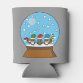 スノーグローブと格言フクロウ 缶クーラー (裏面)