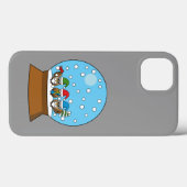 スノーグローブと格言フクロウ Case-Mate iPhoneケース (裏面 (横))