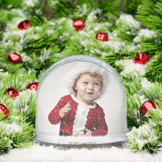 スノーグローブと2枚の写真 (クリスマス)