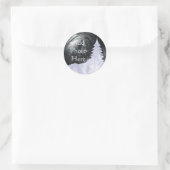 スノーグローブの写真の配置 ラウンドシール (バッグ)