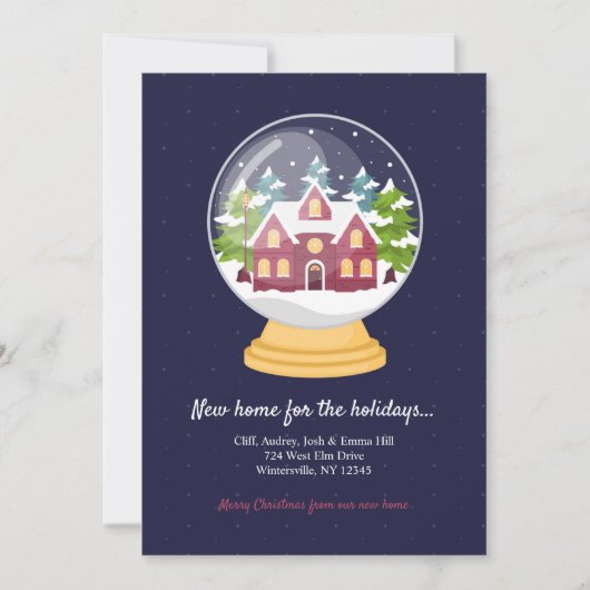 スノーグローブの動きのアナウンス シーズンカード (正面)