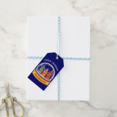 スノーグローブアムステルダムビレッジクリスマス ギフトタグ (より糸付き)