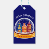 スノーグローブアムステルダムビレッジクリスマス ギフトタグ (裏面)