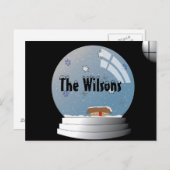 スノーグローブイラストレーション ポストカード (正面/裏面)