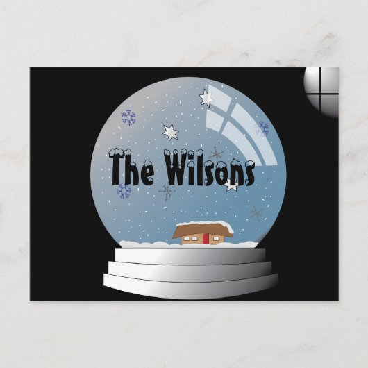 スノーグローブイラストレーション ポストカード (正面)