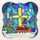 スノーグローブウィムジーカトリックの休日 ペーパーコースター (正面)