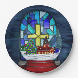 スノーグローブウィムジーカトリックの休日 ペーパープレート