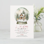 スノーグローブウィンターシーナリークリスマスホリデーパーティー 招待状 (スタンド正面)