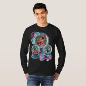 スノーグローブウィンタースノーレッド(鳥)ショウジョウコウカンチョウバードスノーグローブ Tシャツ (正面フル)