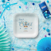 スノーグローブウィンターテーマベビーシャワー ペーパープレート (パーティー)