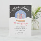 スノーグローブウィンターレットスノーホリデーパーティー 招待状 (スタンド正面)