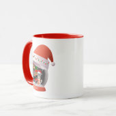 スノーグローブオブフェスティバルホリデーキャッツ マグカップ (正面左)