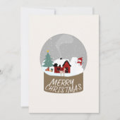 スノーグローブクリスマスクリスマスカード シーズンカード (正面)
