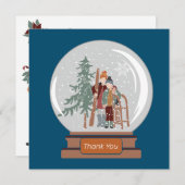 スノーグローブクリスマスサンキュー (正面/裏面)