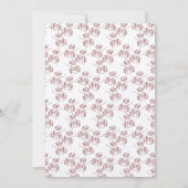 スノーグローブクリスマスパーティーベリースプリングクラフト 招待状 (裏面)