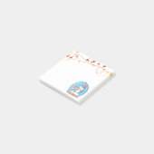 スノーグローブクリスマスペンギンのポストイットノート ポストイット (アングル)