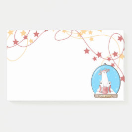 スノーグローブクリスマスポーラーベアーノート ポストイット