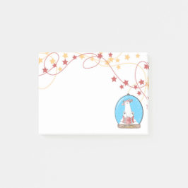 スノーグローブクリスマスポーラーベアーノート ポストイット