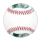 スノーグローブグラスボールウィンターワンダーランドクリスマス 野球ボール (裏面)