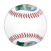 スノーグローブグラスボールウィンターワンダーランドクリスマス 野球ボール (正面)