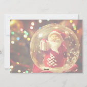 スノーグローブサンタクロース シーズンカード (裏面)