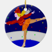 スノーグローブスケーター セラミックオーナメント (裏面)