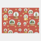 スノーグローブズラッピング紙 ラッピングペーパーシート (正面3)