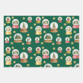 スノーグローブズラッピング紙 ラッピングペーパーシート (正面2)