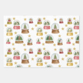 スノーグローブズラッピング紙 ラッピングペーパーシート (正面)