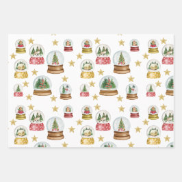 スノーグローブズラッピング紙 ラッピングペーパーシート