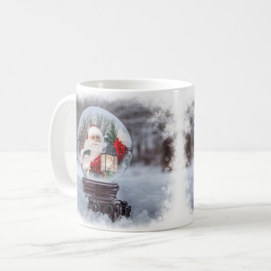 スノーグローブテンプレート コーヒーマグカップ (正面左)