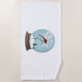 スノーグローブトンボ ビーチタオル (正面)