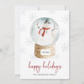スノーグローブハッピー シーズンカード (正面)