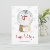 スノーグローブハッピー シーズンカード (スタンド正面)