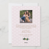 スノーグローブピンクソフホームペットシティングビジネス シーズンカード (裏面)