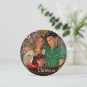 スノーグローブファミリークリスマスグリーティング シーズンカード (スタンド正面)