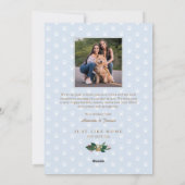 スノーグローブブルーソフホームペットシッティングビジネス シーズンカード (裏面)