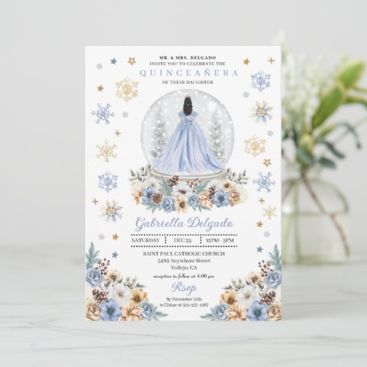 スノーグローブプリンセスウィンターワンダーランドキンセアニラ 招待状 (スタンド正面)