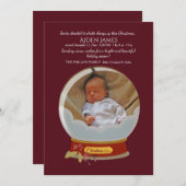 スノーグローブホリデイカード シーズンカード (正面/裏面)