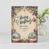 スノーグローブワンダーランドクリスマス シーズンカード (スタンド正面)