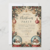 スノーグローブワンダーランドクリスマス 招待状 (正面)
