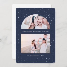 スノーグローブ写真 クリスマス ホリデー カード