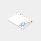 スノーグローブ クリスマス シロクマ メモ ポストイット (アングル)